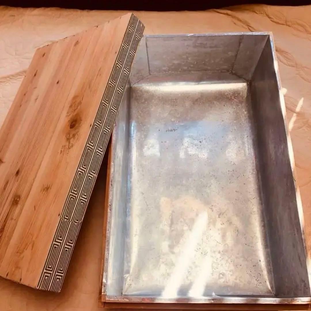木箱(中) 収納 古道具 茶箱 ねこベッド