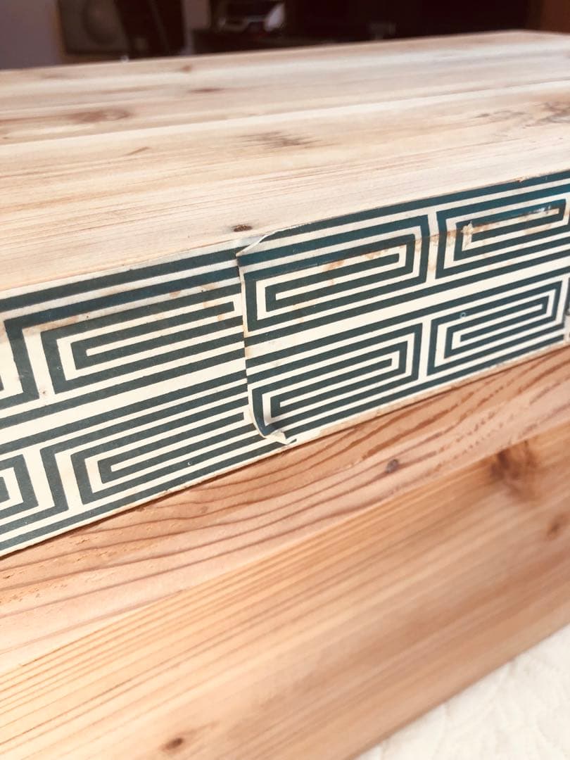 木箱(中) 収納 古道具 茶箱 ねこベッド