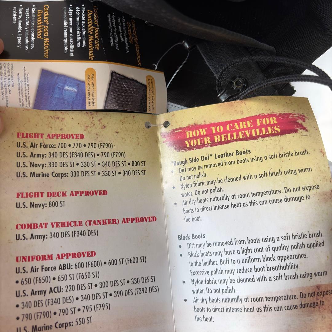 Belleville Vibram sol Steel Toe 米軍放出品 新品