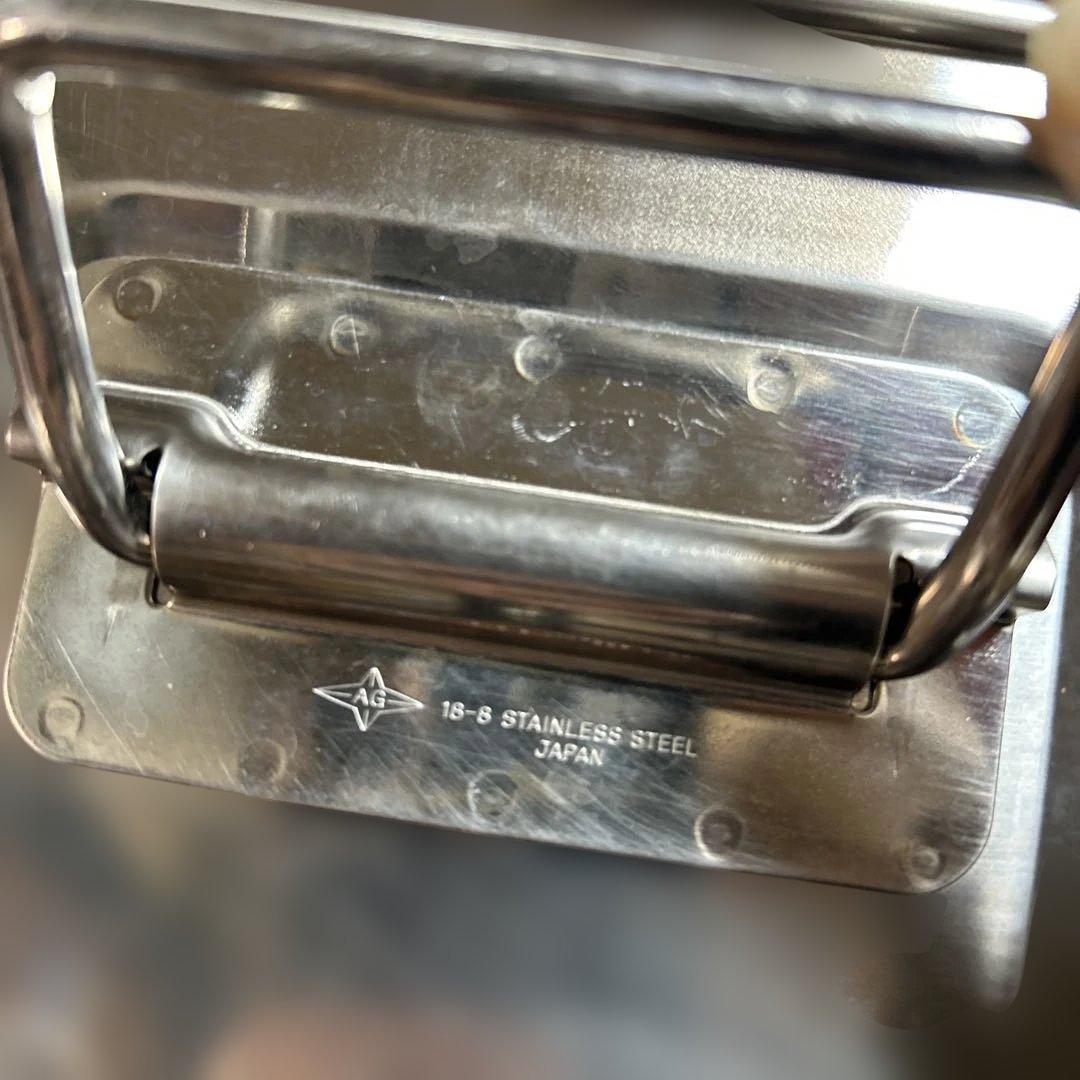 目盛付角型キッチンポットコイヌ印 ストッカー 保存容器ステンレス蓋付 27cm