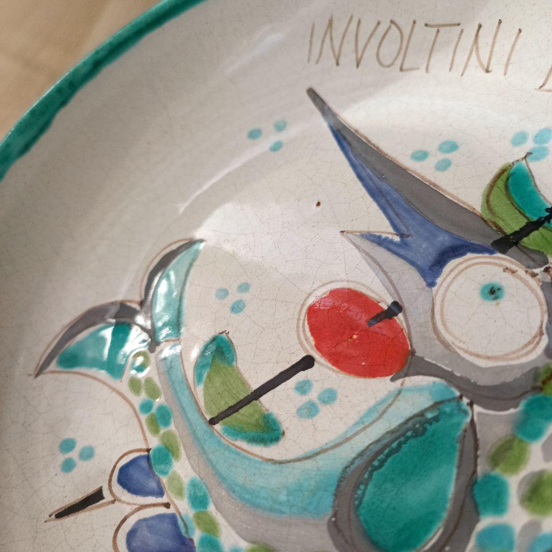 DESIMONE デシモーネ カジキ柄 径約20cm 絵皿 ITALY 希少レア