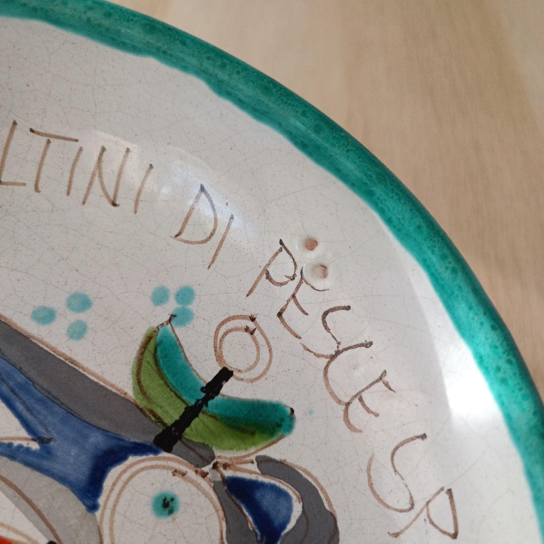 DESIMONE デシモーネ カジキ柄 径約20cm 絵皿 ITALY 希少レア