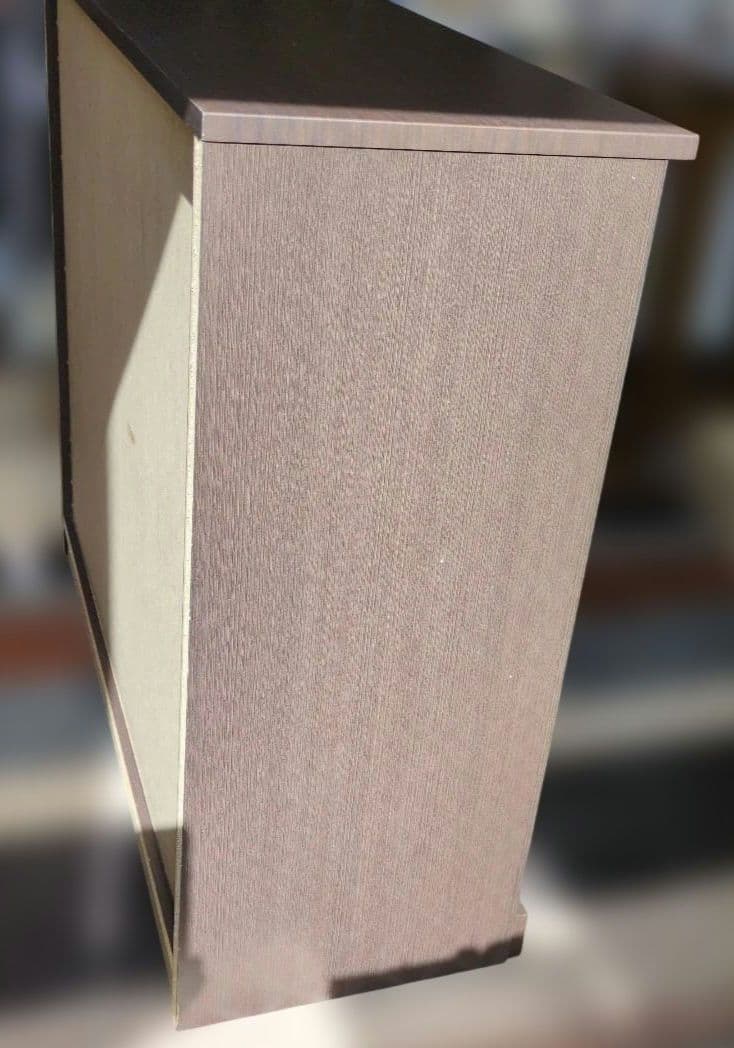 ニトリ　サイドボードダークブラウン 引き戸 4棚 横幅90㎝奥行35㎝高さ80㎝