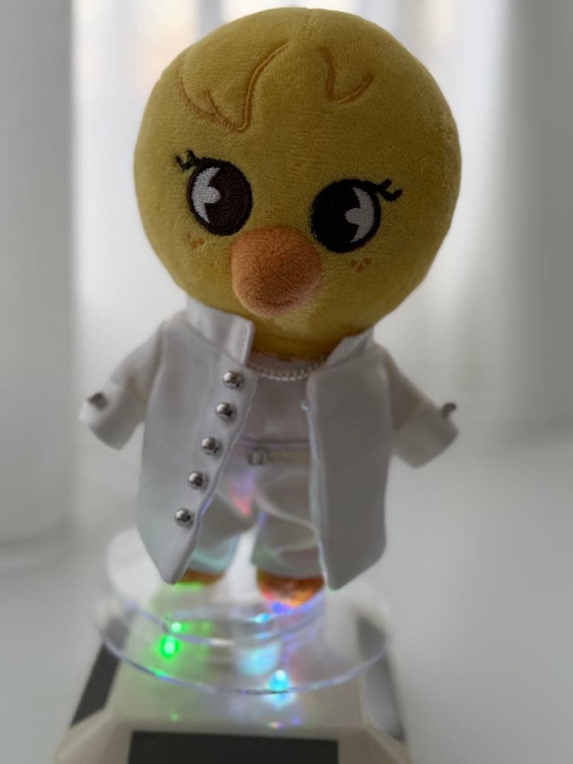 ミニサイズぬいぐるみ用　ホワイトロングコート4点セット　ハンドメイド