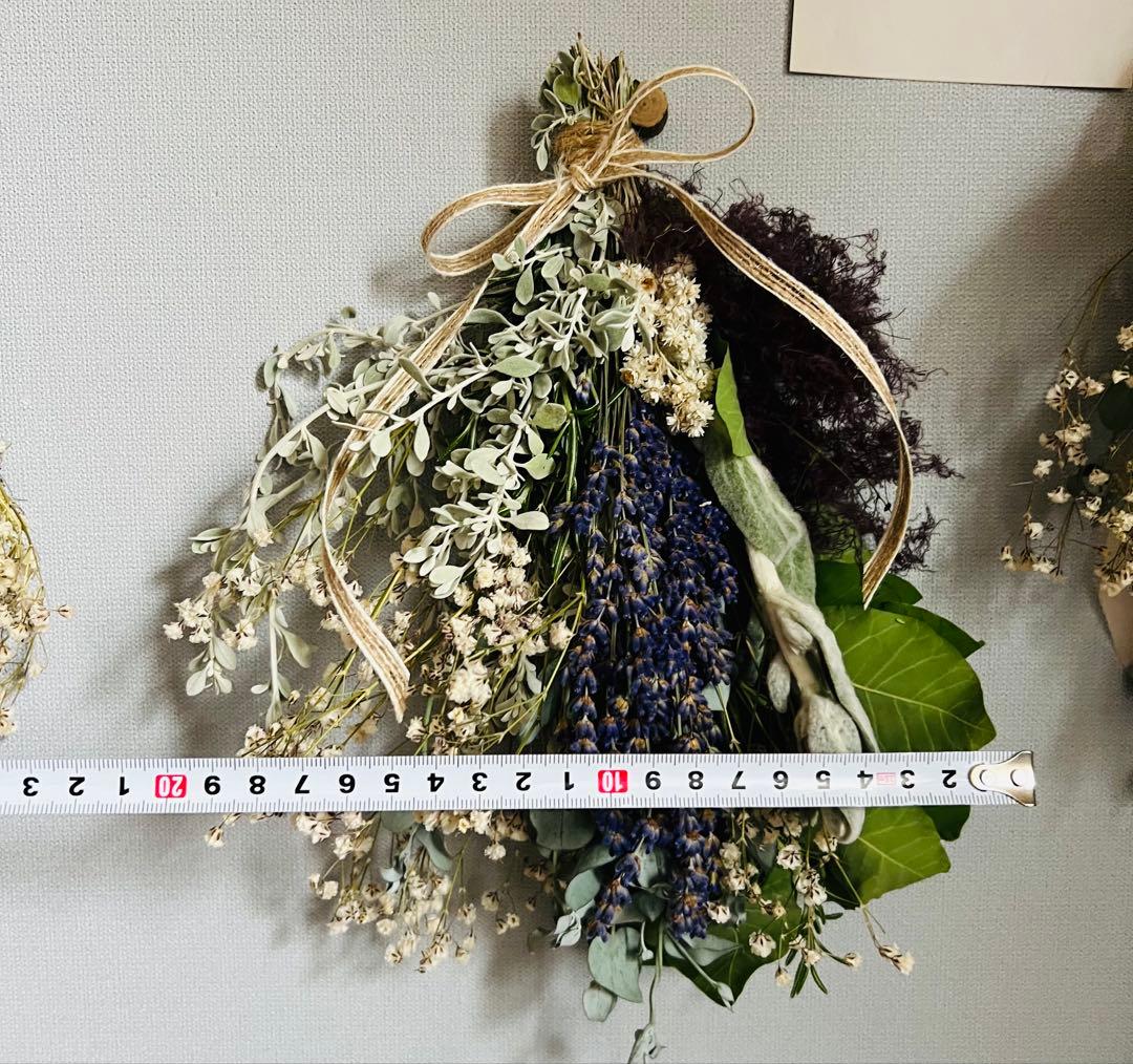 香る♪ラベンダー⋆︎*レッドスモークツリーのナチュラルスワッグ⑅︎２