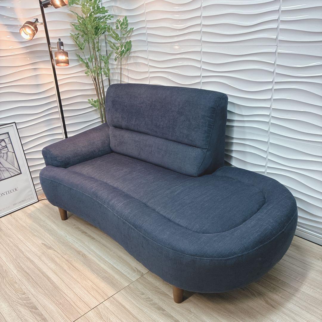 ◇大阪府 神戸市 配達料無料！◇ソファ◇2人掛け◇カウチソファ◇布張り脚付き◇