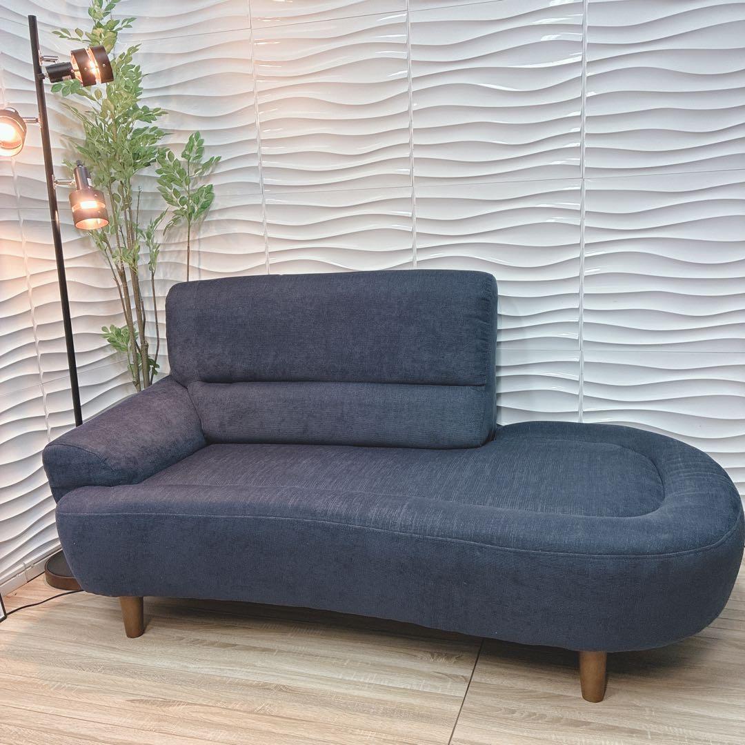 ◇大阪府 神戸市 配達料無料！◇ソファ◇2人掛け◇カウチソファ◇布張り脚付き◇