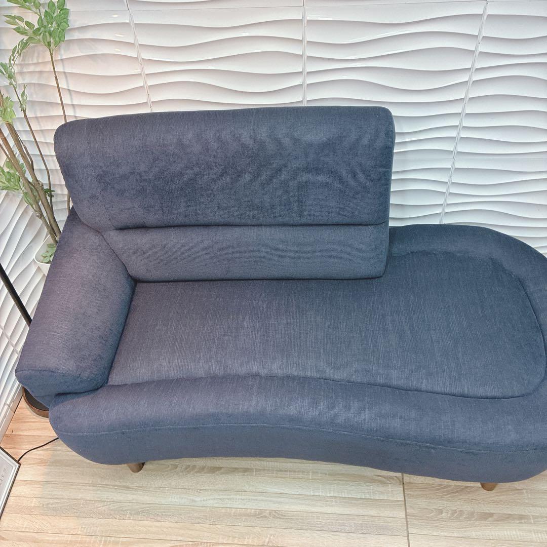 ◇大阪府 神戸市 配達料無料！◇ソファ◇2人掛け◇カウチソファ◇布張り脚付き◇