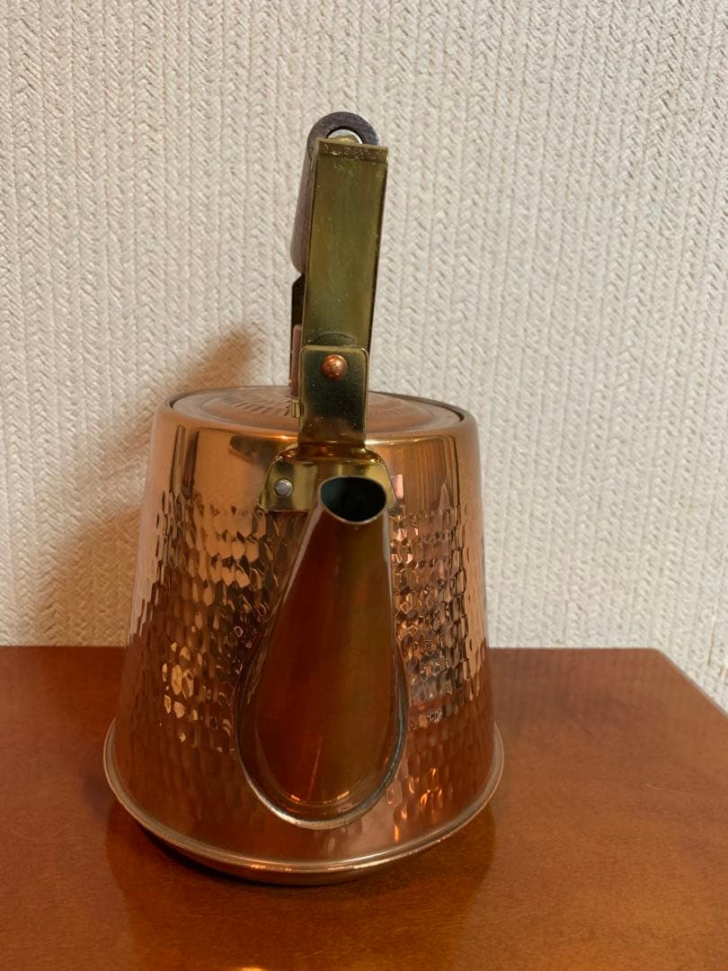 レトロ　銅製のやかん　ケトル　新品・未使用