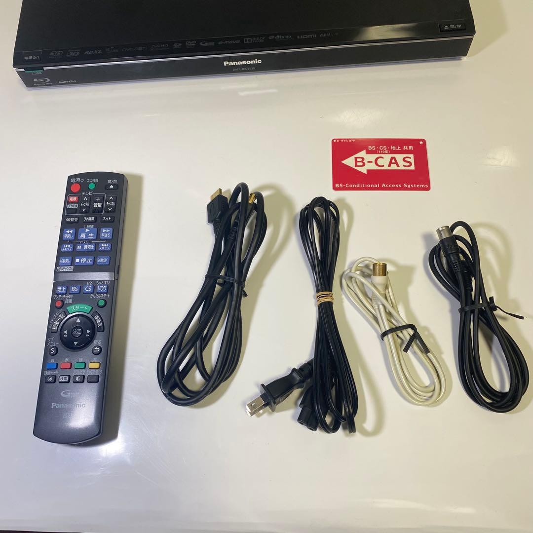 美品✨Panasonic DMR-BWT530 ブルーレイレコーダー　付属品多数