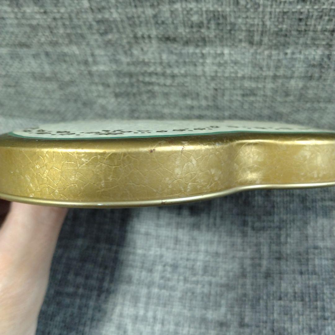 【中古品】Lemon VillegeレモンビレッジXmasハート型缶 昭和レトロ