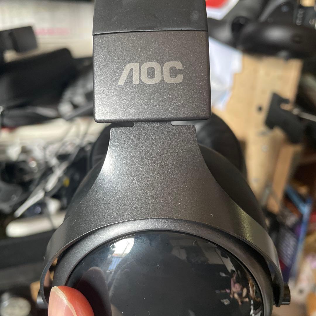 AOC ゲーミングヘッドセット ブラック