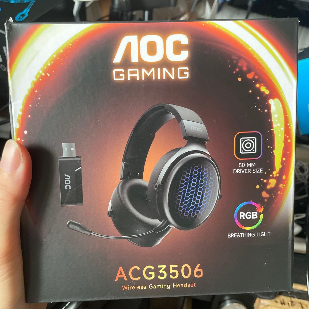 AOC ゲーミングヘッドセット ブラック