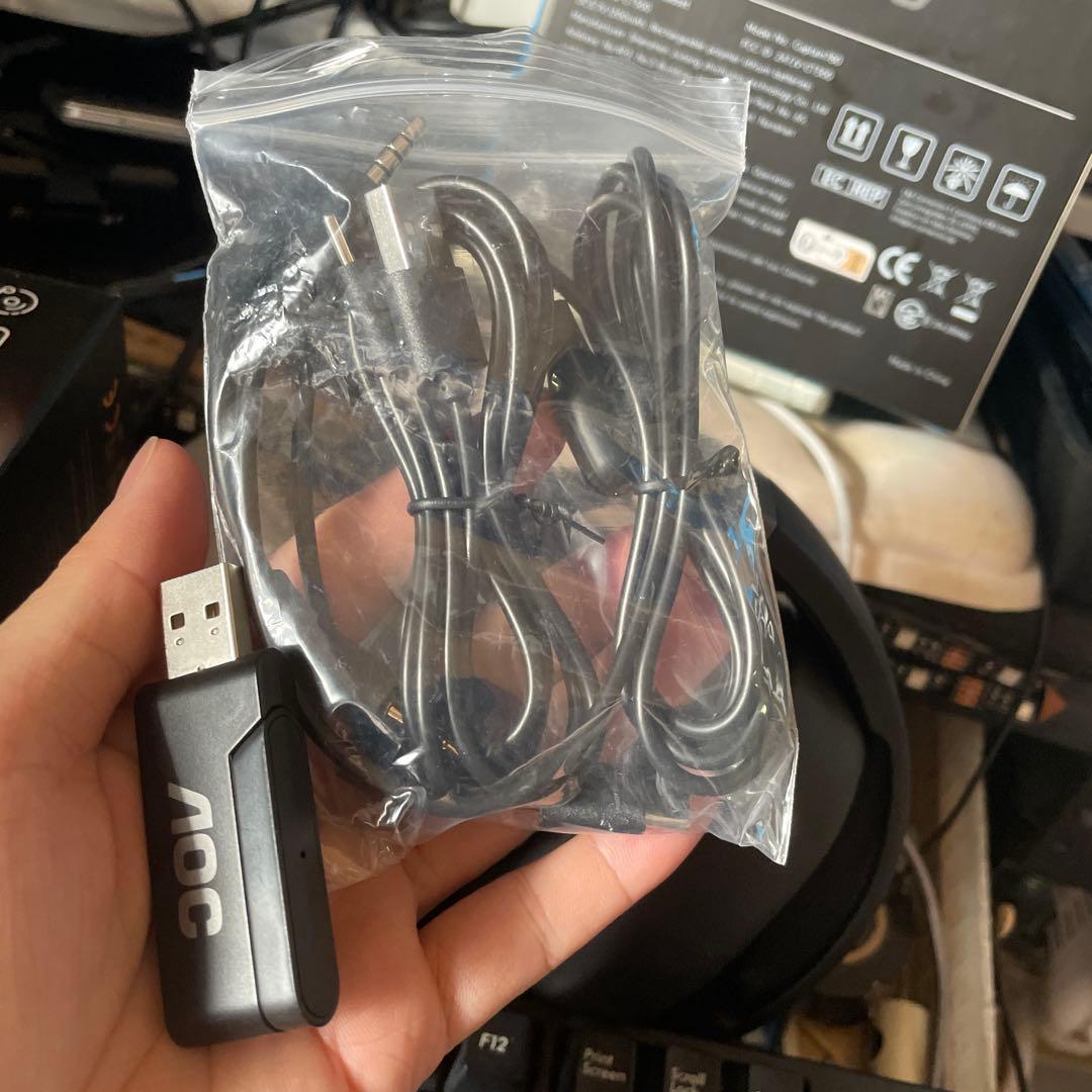 AOC ゲーミングヘッドセット ブラック