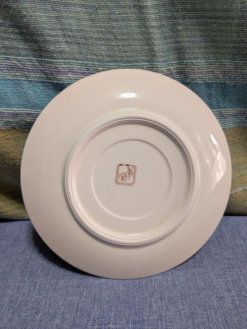 夢窯 和陶友禅波 牡丹柄 大皿1·小皿5(未使用)箱付きセット