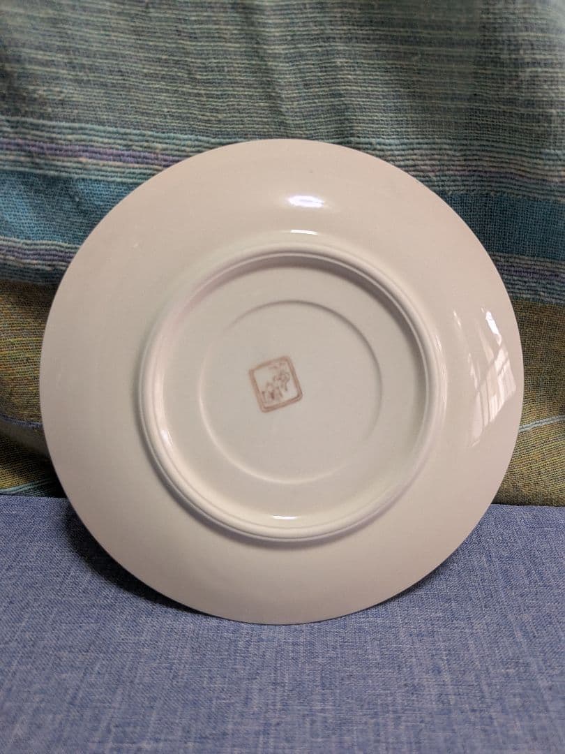 夢窯 和陶友禅波 牡丹柄 大皿1·小皿5(未使用)箱付きセット