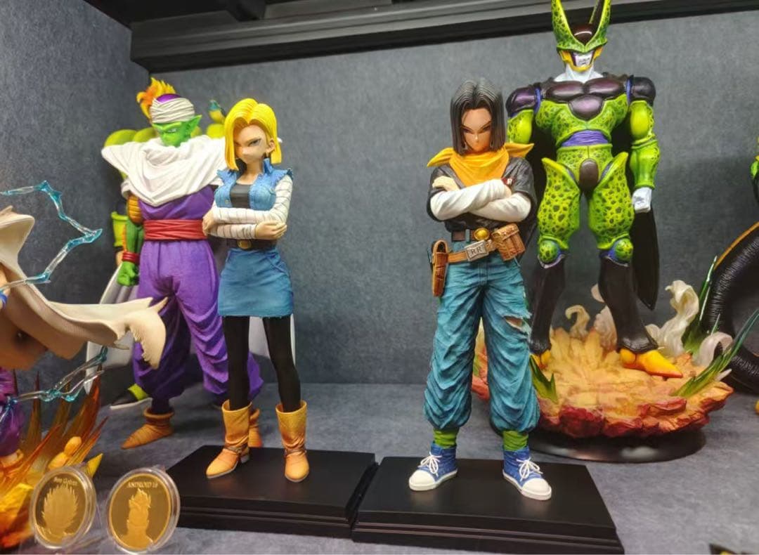 ドラゴンボール 人造人間18号17号 ガレキ ガレージキット スタチュー X④