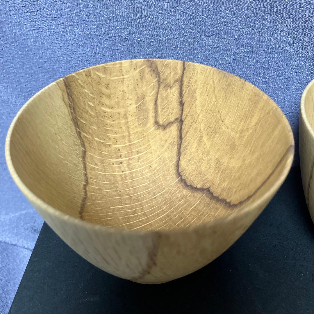 瑾齋　樫 small bowl 　樫の器　２個セット　未使用品