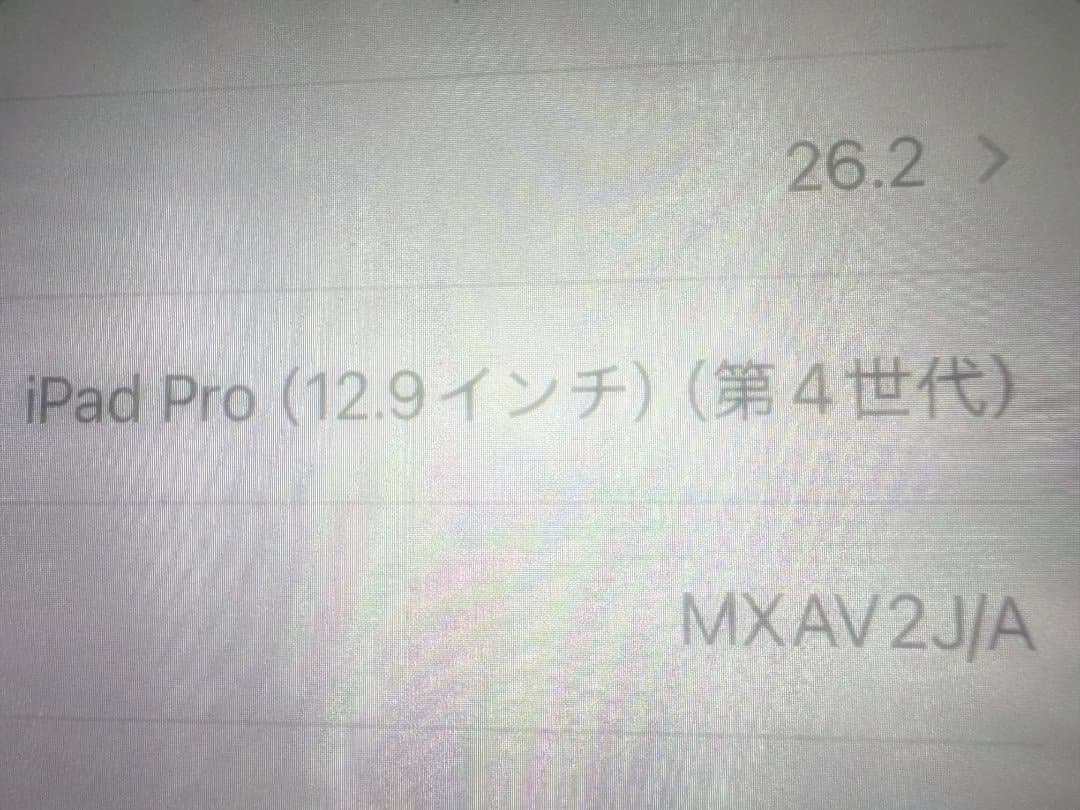 iPadPro 第4世代12.9インチ Wifi 512G MXAV2J/A
