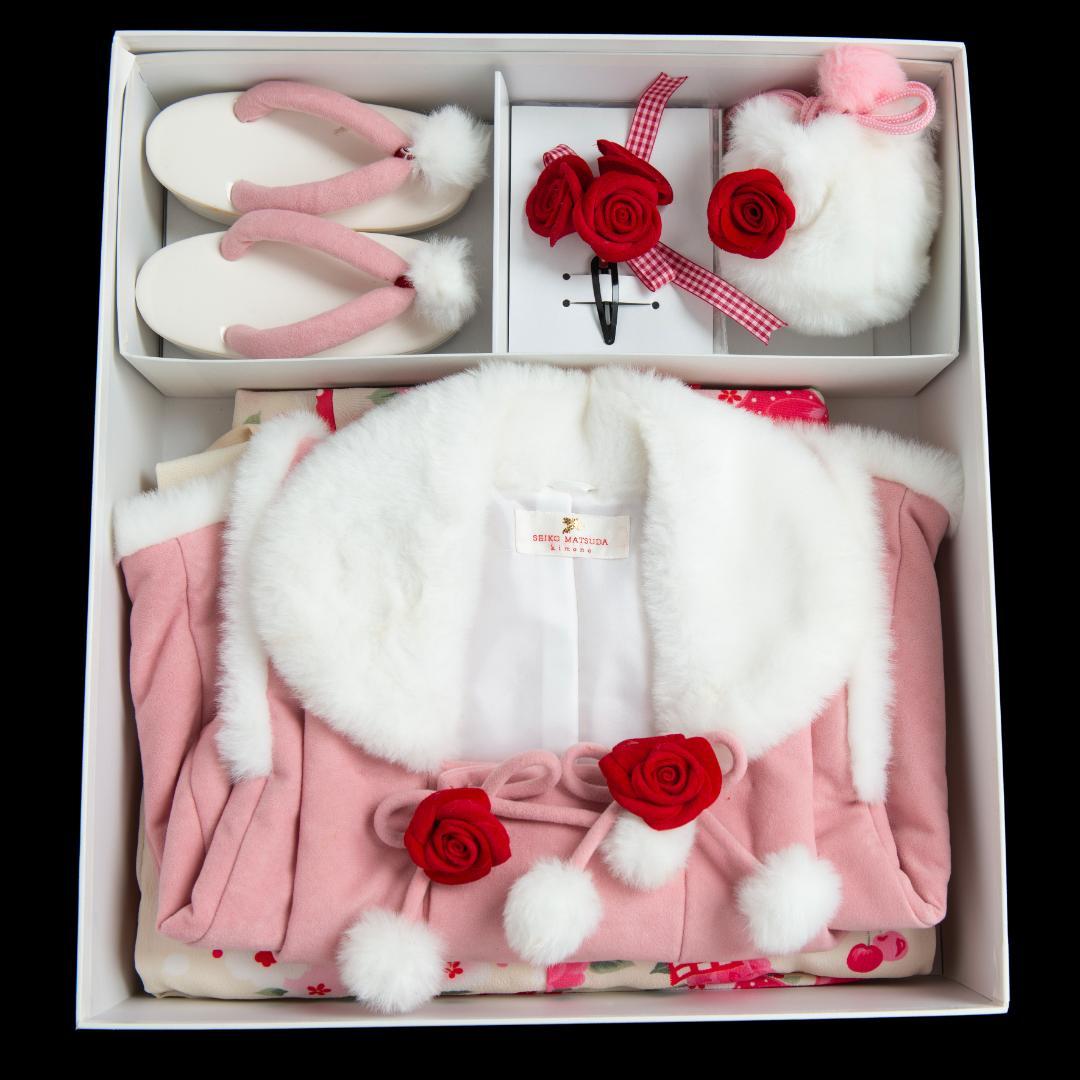 七五三被布フルセット　SEIKO MATUDA 専用箱付き　三歳　美品