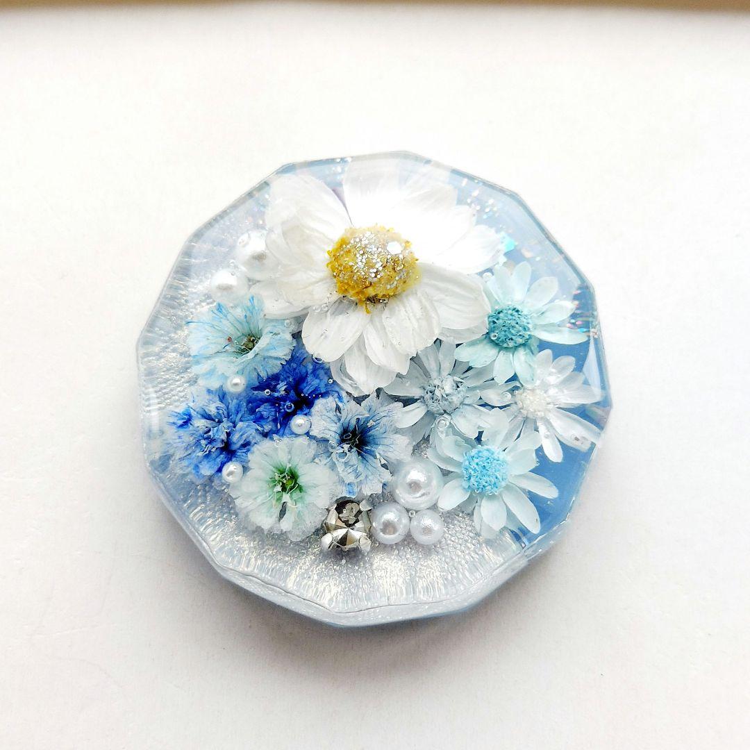 【1516】レジン　ヘアゴム　ポニーフック　ブロ―チ　ハンドメイド