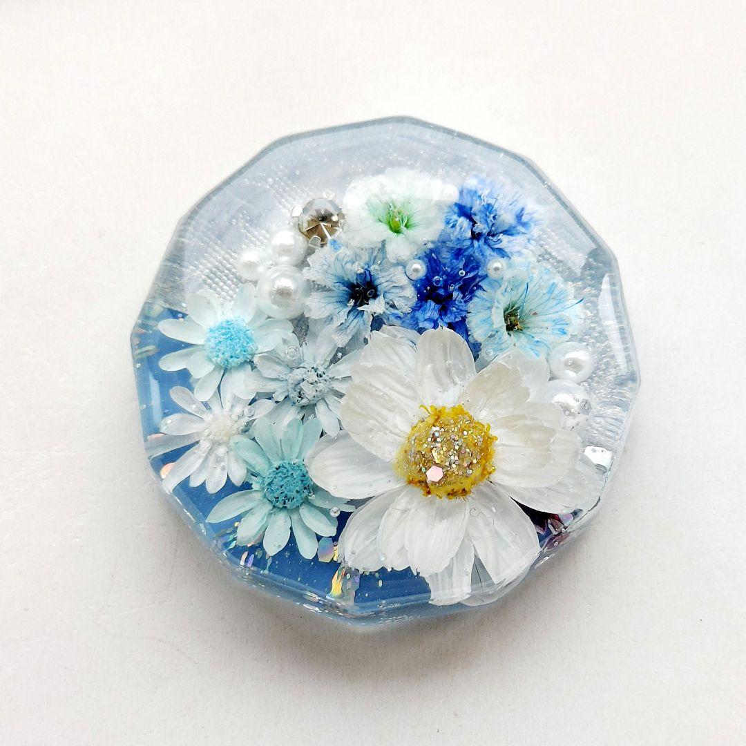 【1516】レジン　ヘアゴム　ポニーフック　ブロ―チ　ハンドメイド