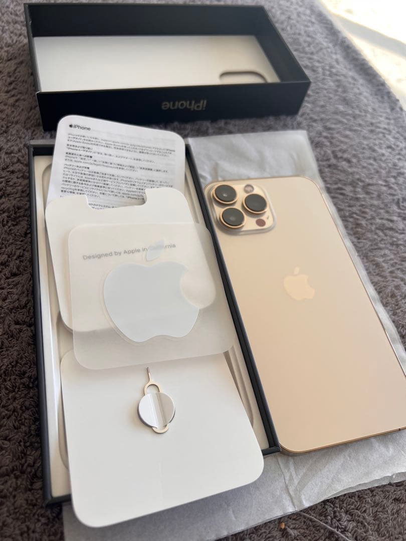 ★美品★iPhone13 ProMAX ゴールド256GB