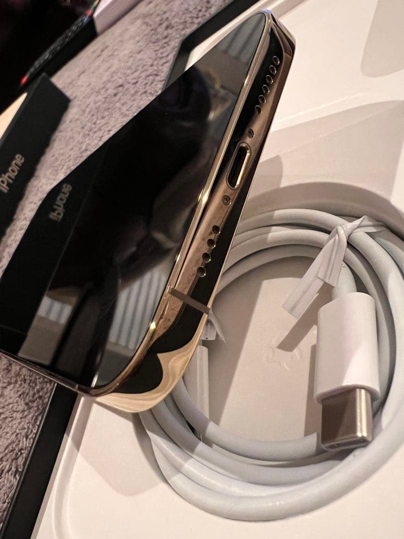 ★美品★iPhone13 ProMAX ゴールド256GB