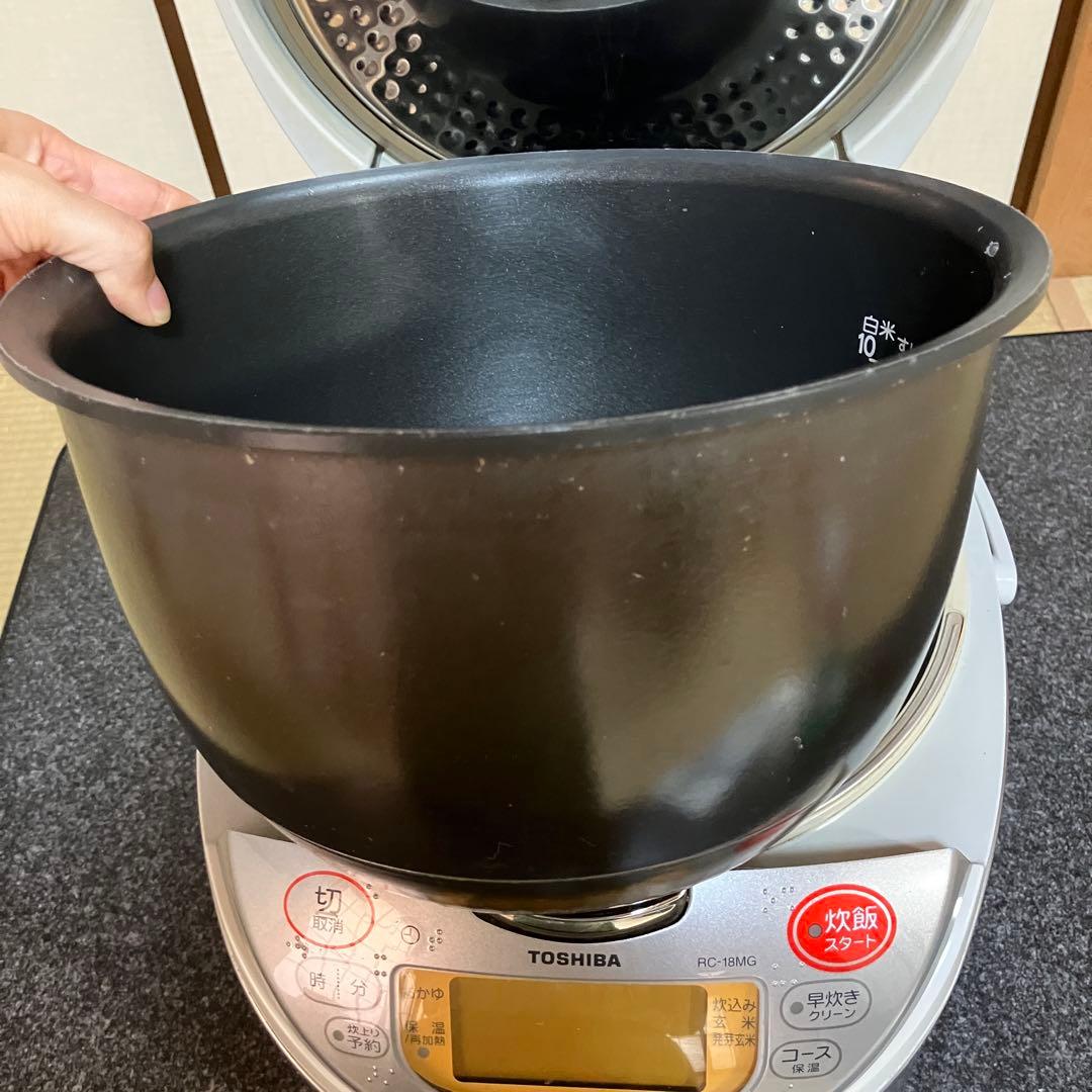 東芝 IH炊飯器 RC-18MG 剛熱 かまど炊き 2007年製 10合 一升炊