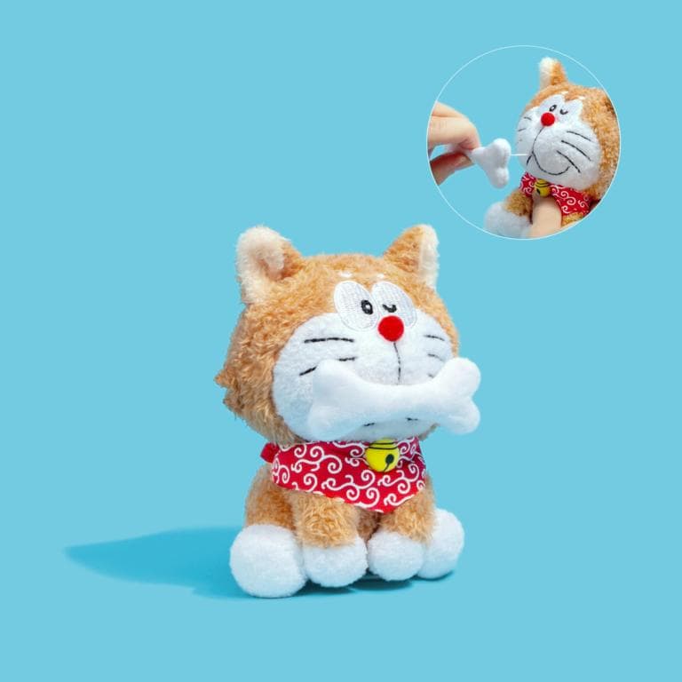 100%ドラえもん＆フレンズ展 キーチェーン8個セット (桜、柴犬、焼きイモ等)