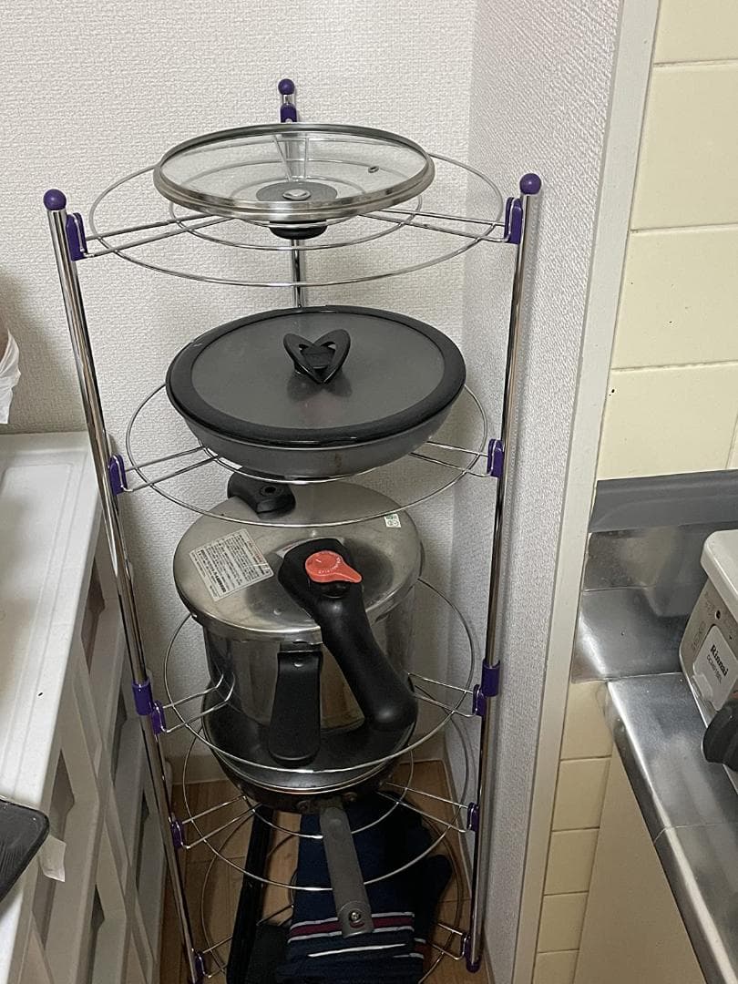 キッチンコーナーラック 5層 防錆加工 多機能