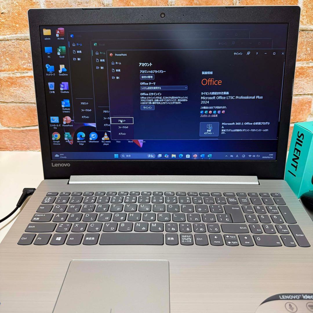LENOVOノートPC Corei3 SSD Webカメラ　Win11オフィス付