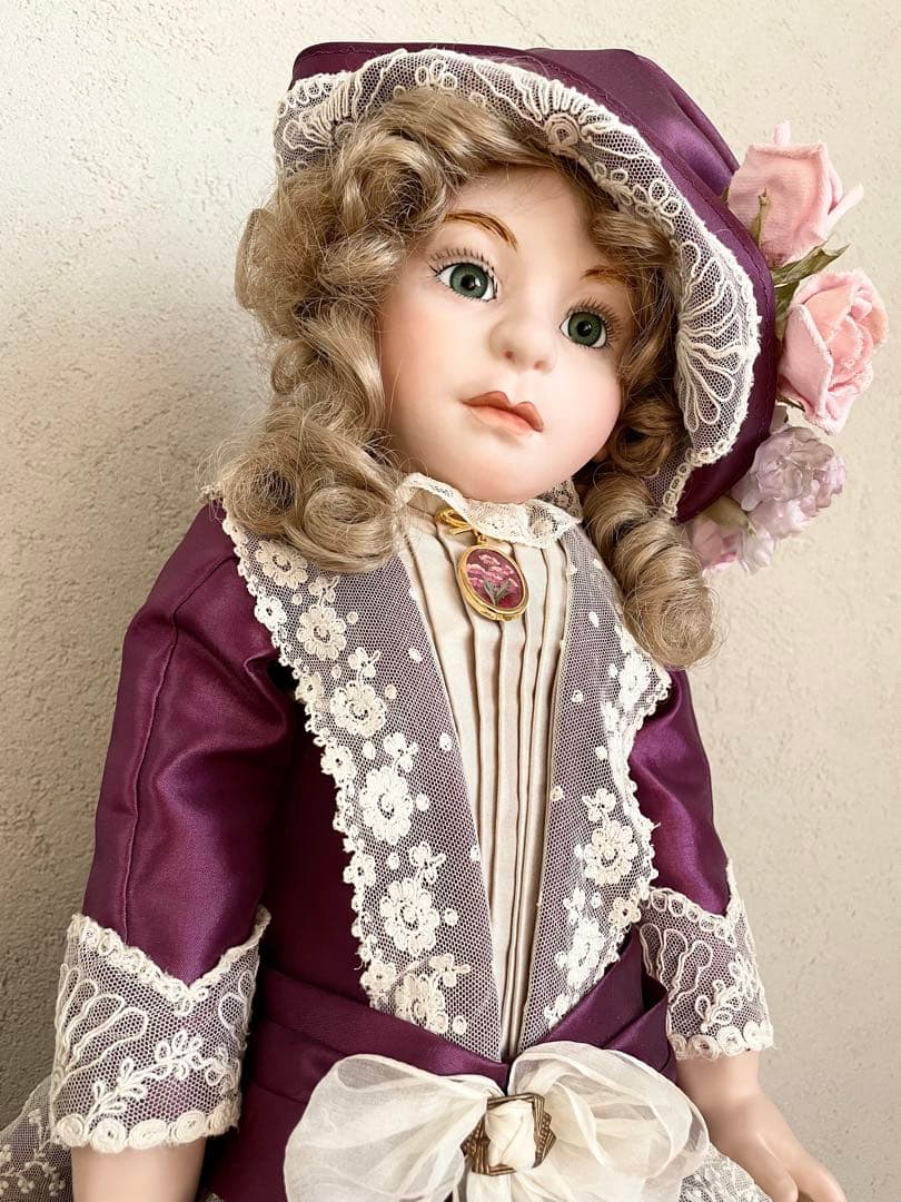 ビスクドール ハンドメイド 創作人形 アンティークドール 西洋人形 ヴィクトリア