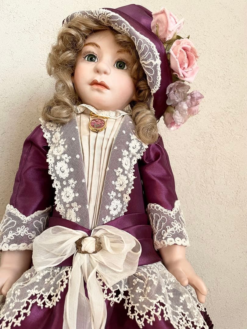ビスクドール ハンドメイド 創作人形 アンティークドール 西洋人形 ヴィクトリア