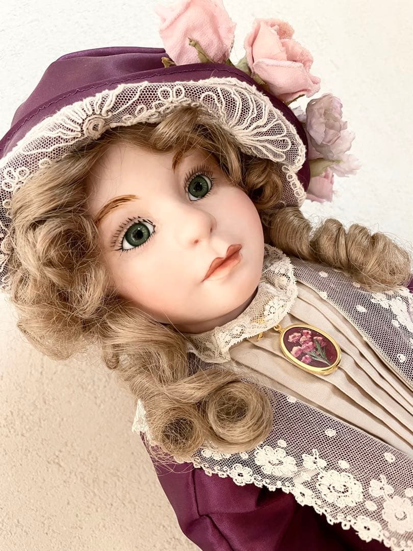ビスクドール ハンドメイド 創作人形 アンティークドール 西洋人形 ヴィクトリア