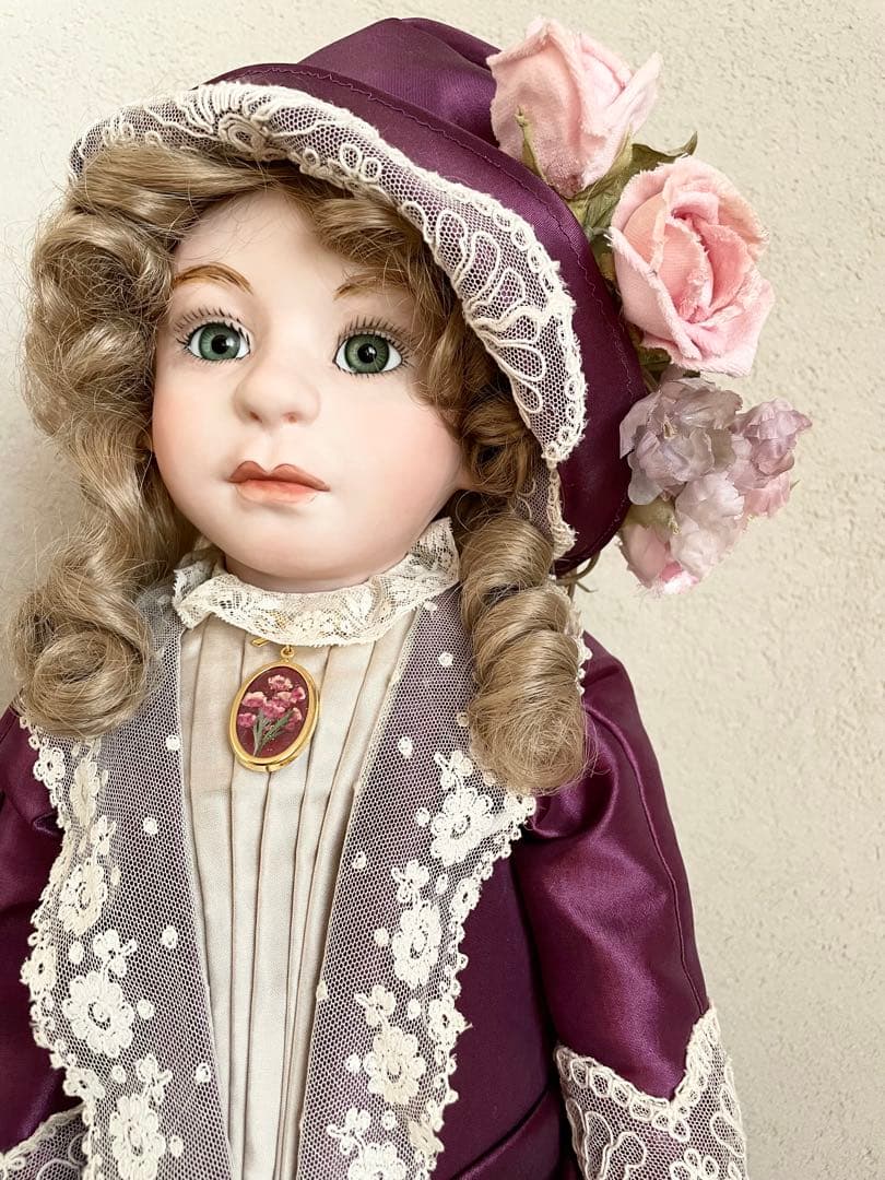 ビスクドール ハンドメイド 創作人形 アンティークドール 西洋人形 ヴィクトリア