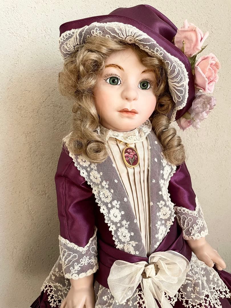 ビスクドール ハンドメイド 創作人形 アンティークドール 西洋人形 ヴィクトリア