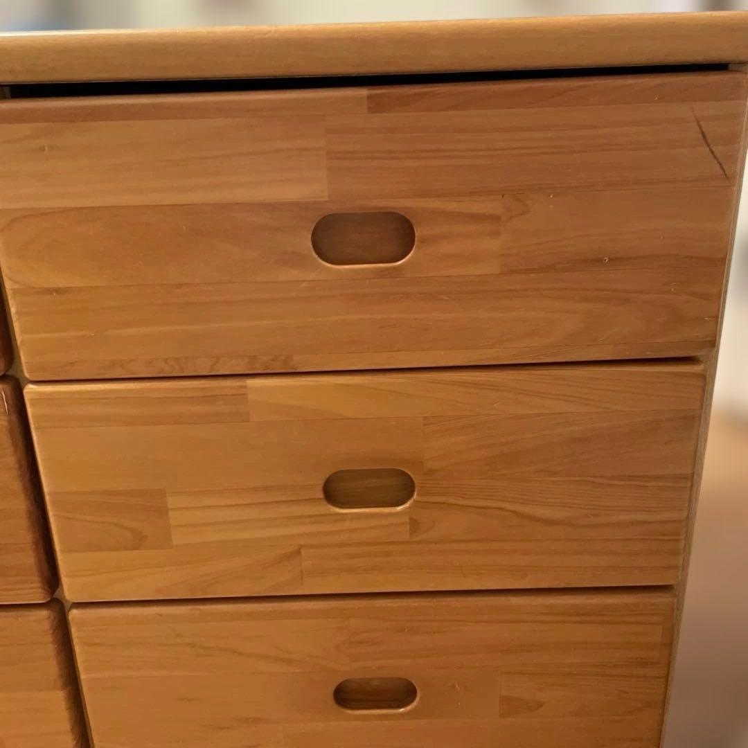 木製 6引き出しチェスト Ｈ60cm W 88cm