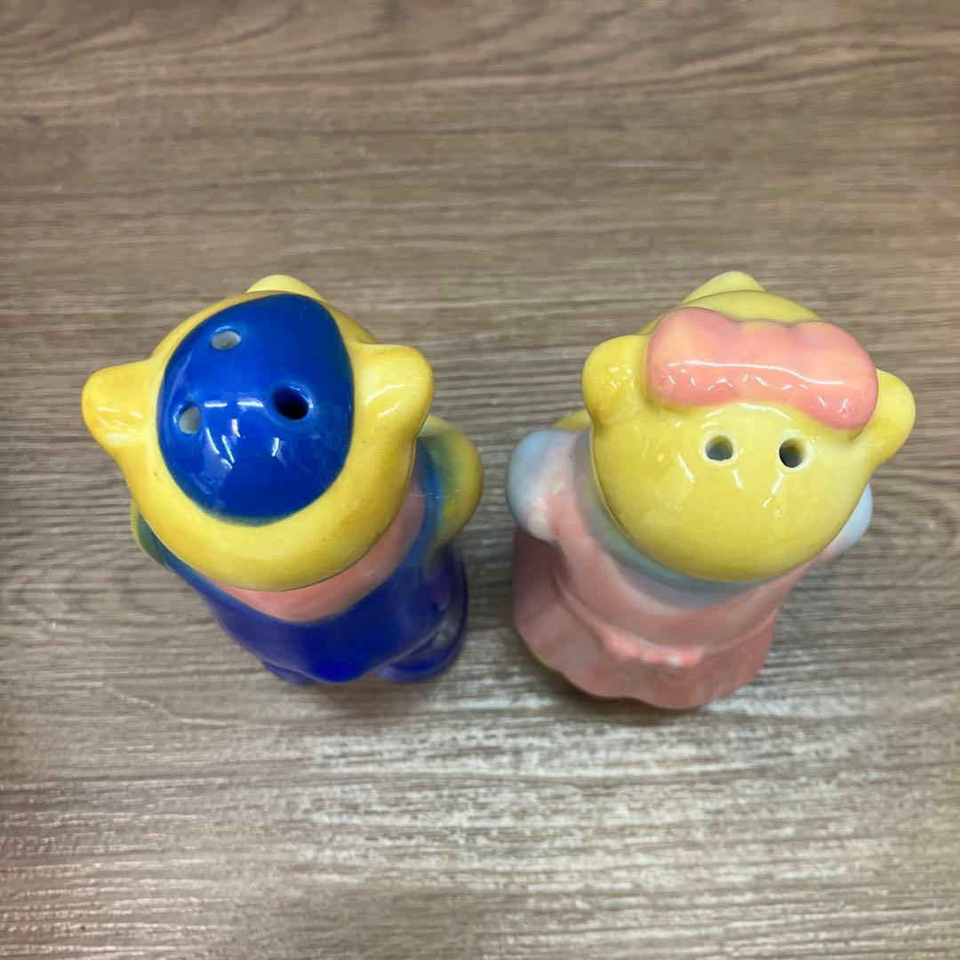 E-2 桂由美 木製汁椀 5客 クマの箸置き 調味料入れセット 葉っぱ型小皿付き