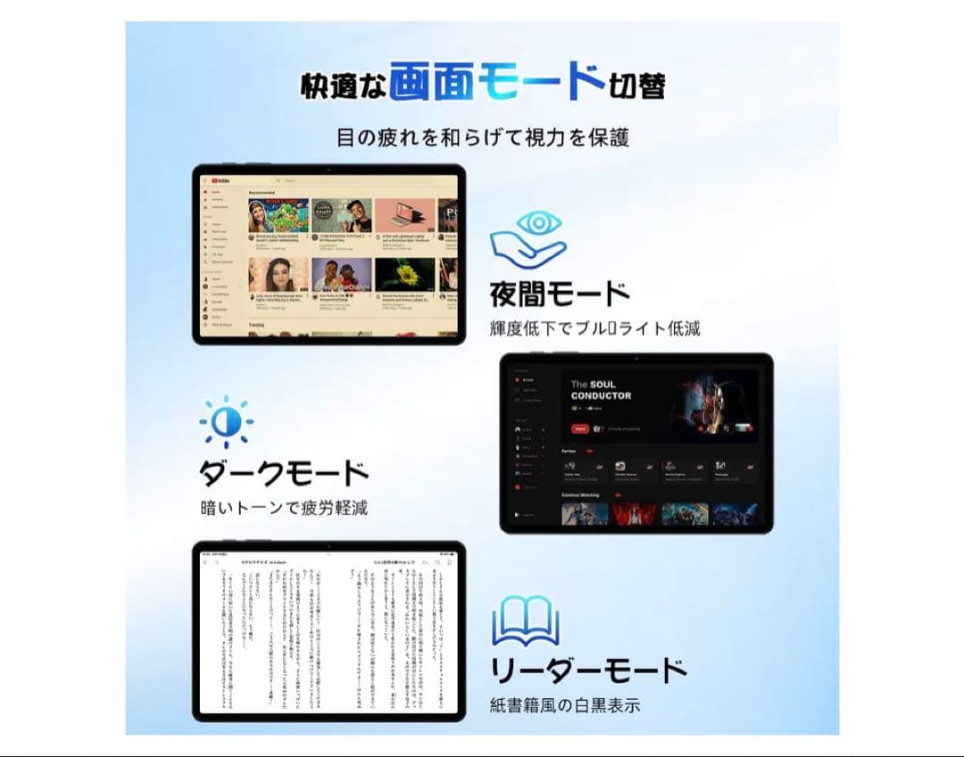 Android 15 タブレット T80 12GB+64GB+2TB拡張