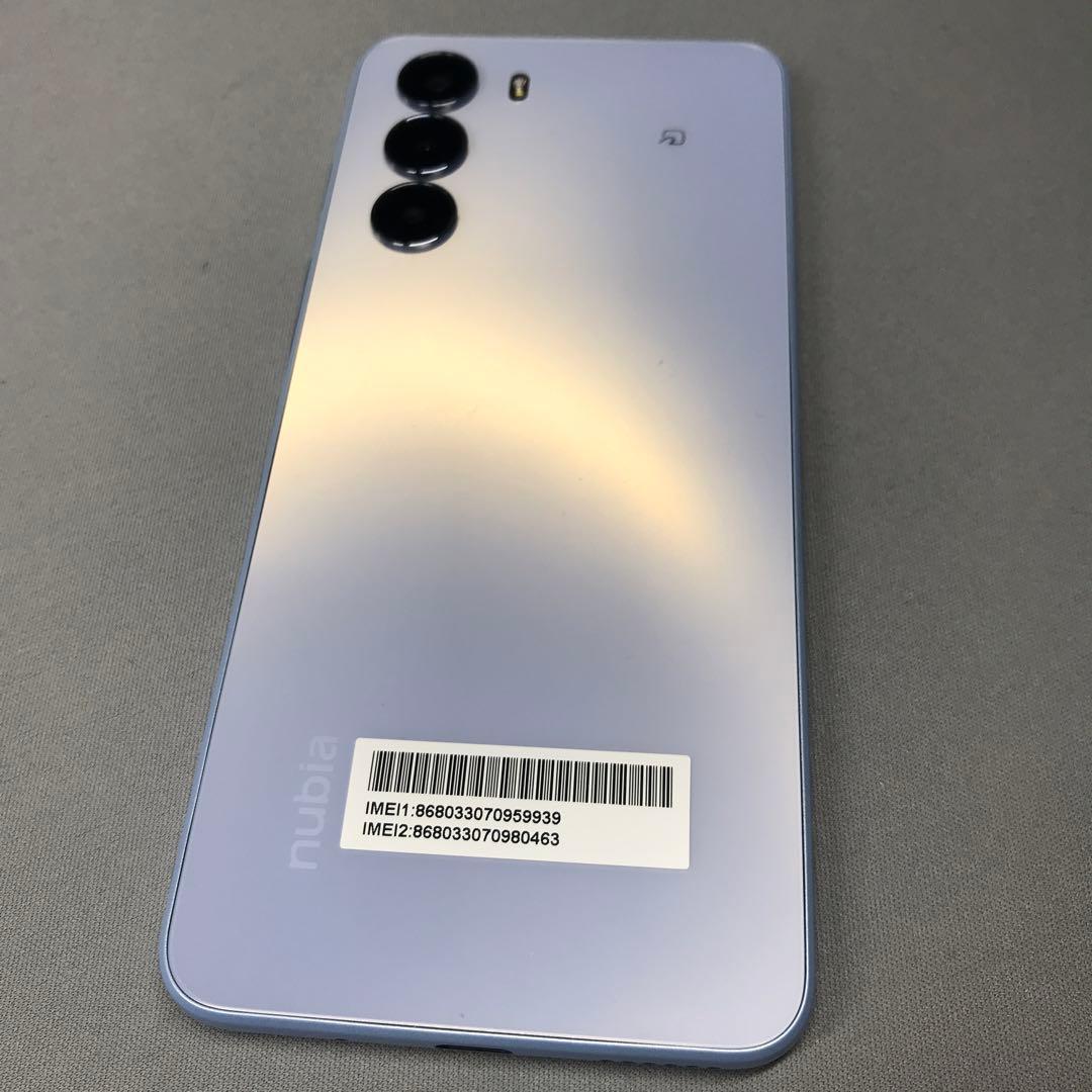 【美品】ZTE スマートフォン nubiaS 5G A403ZT ライトパープル
