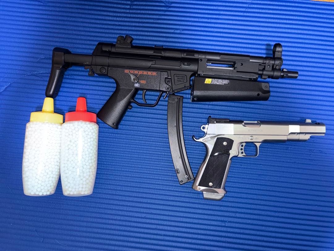 【2点まとめ】東京マルイ 電動ガンBOYs MP5 ＆ エアガン ガバメント