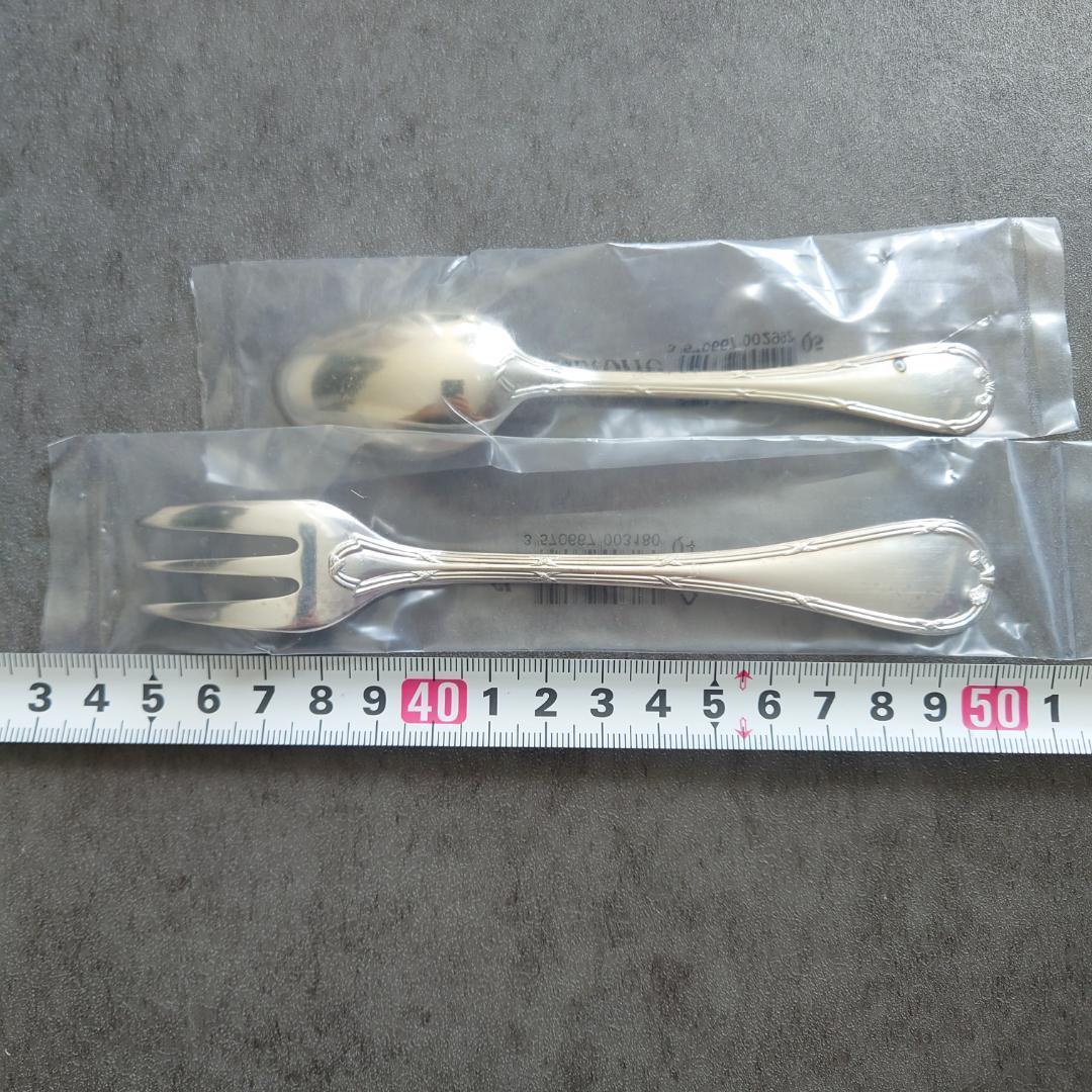 クリストフル リュバン ケーキフォーク コーヒースプーン 未開封 4点 紙箱入り