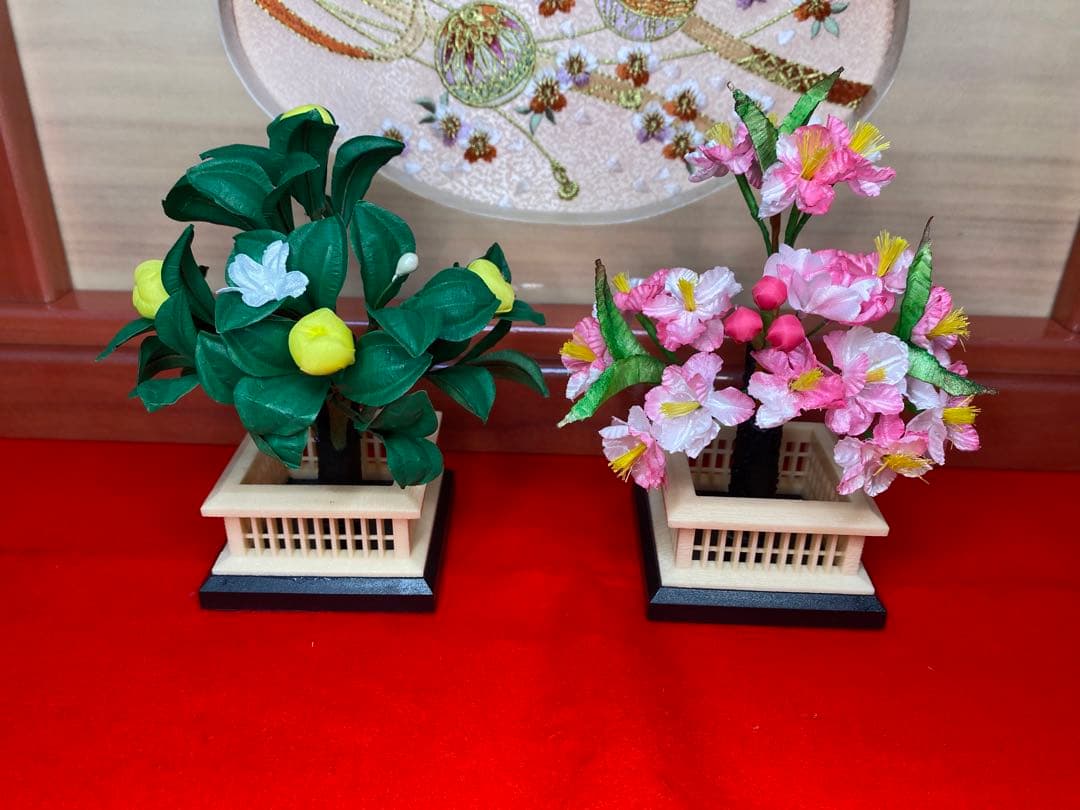 雛人形　親王飾り収納セット・頭　梛葉　作・間口約５５×奥行約３３×高さ約５３㎝