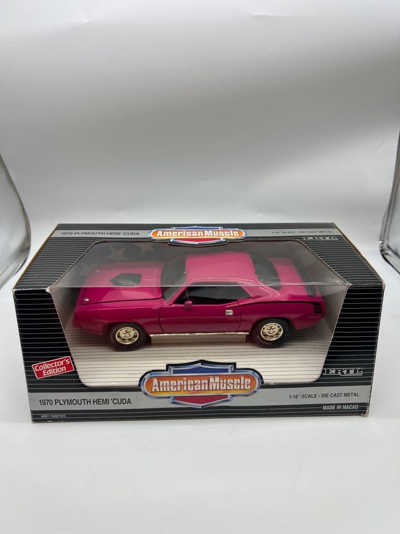 No198ミニカー1/18箱あり1970 PLYMOUTH HEMI CUDA
