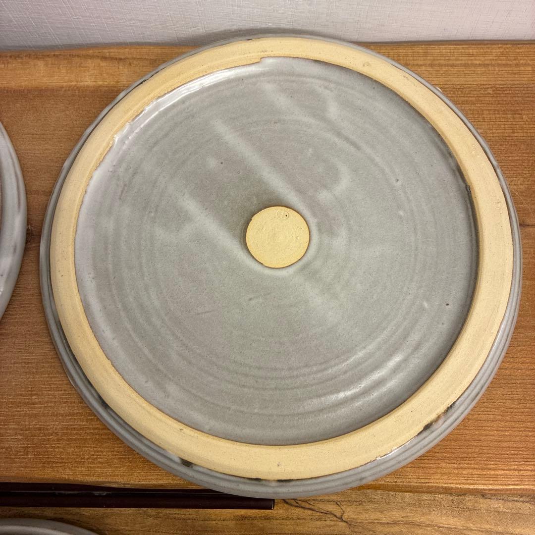 新品　陶器　陶芸作家　プレート皿3枚　306