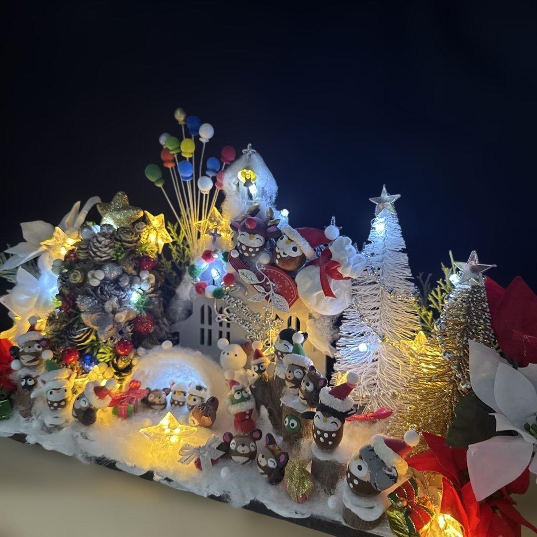 どんぐりアート♡BIGクリスマスオブジェ♡