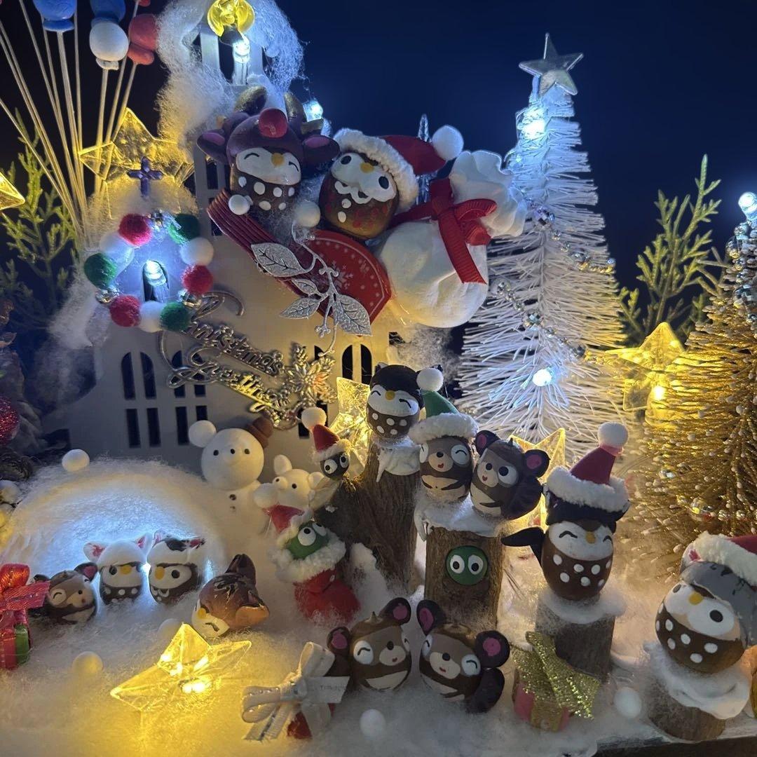 どんぐりアート♡BIGクリスマスオブジェ♡