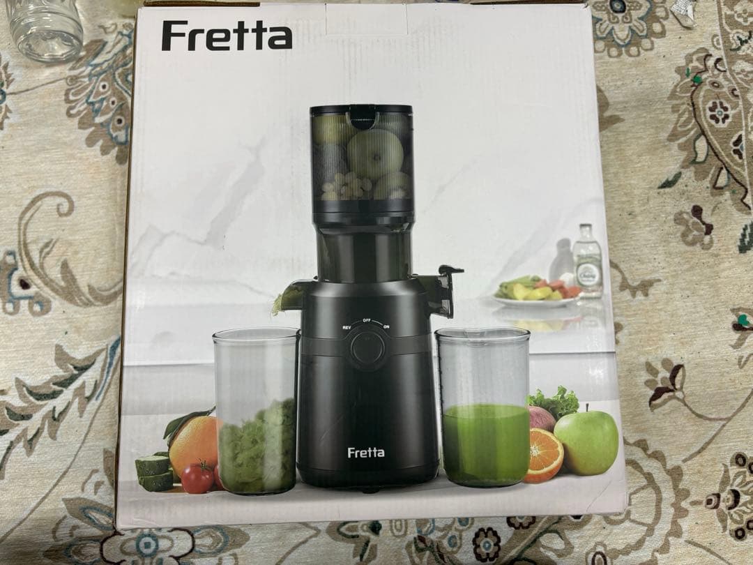 Fretta ジューサー 10.8cm広い投入口 1L大容量 ホワイト