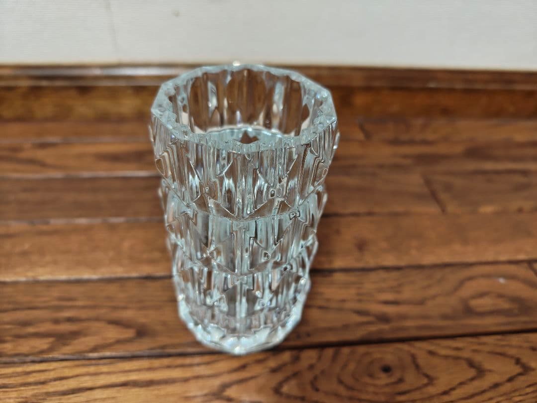Baccarat クリスタルカットガラス花瓶